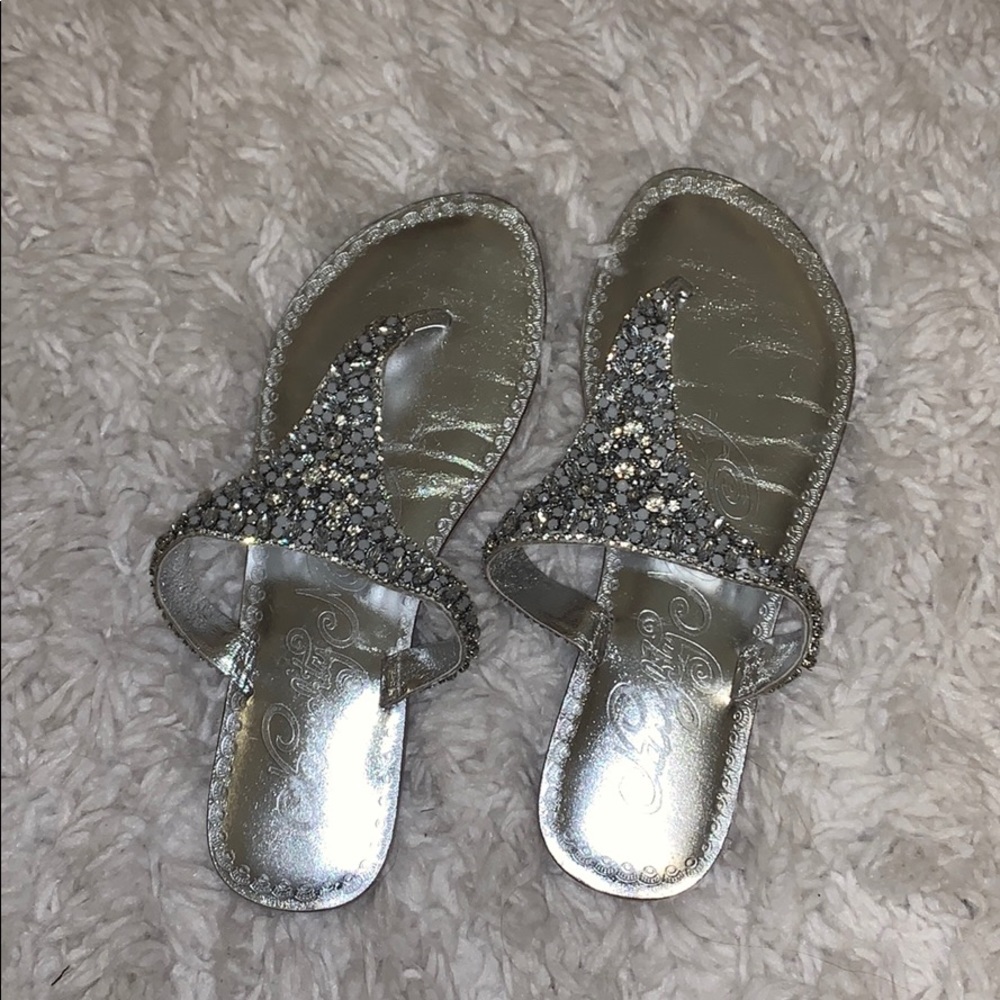 Sparkle Leather Sandals